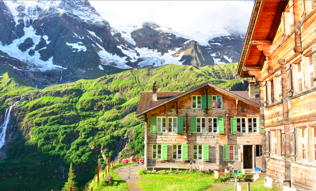 historic Hotel Obersteinberg, Bernese Oberland, Swiss Alps
