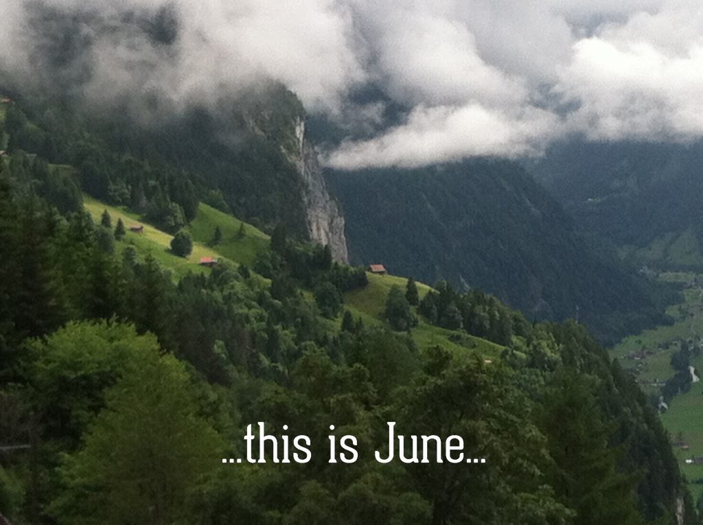 Cloudy weather in Switzerland's Lauterbrunnen Valley