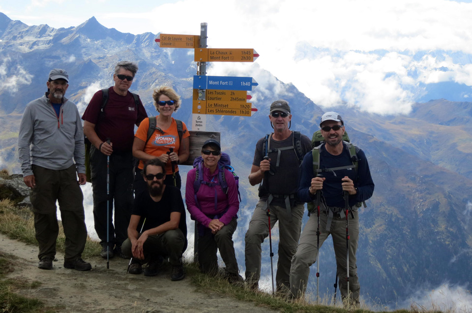 guided Alps hiking group Haute Route 