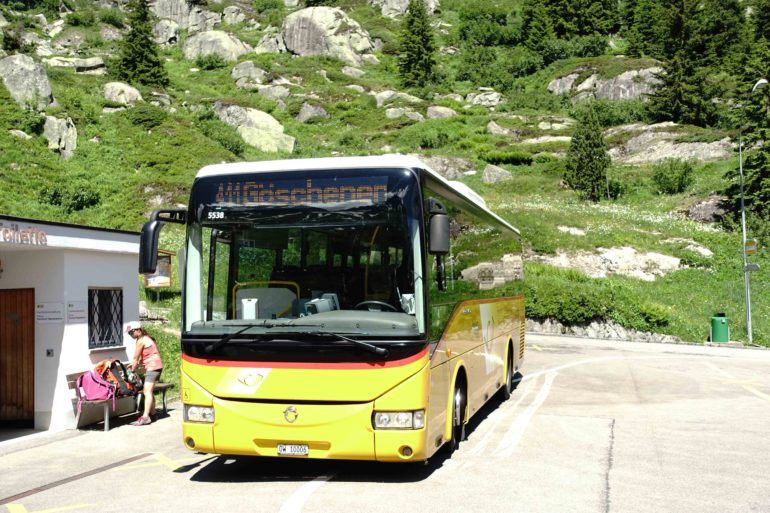 On demand bus to Goschenertal