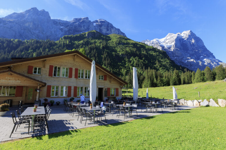 Swiss mountain inn, Bernese Oberland region, Hotel Schwarzwaldalp
