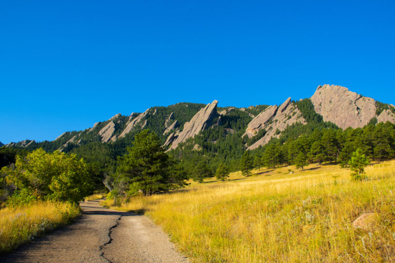 Boulder's Flatirons are sure to impress any visitor to this Colorado city. 