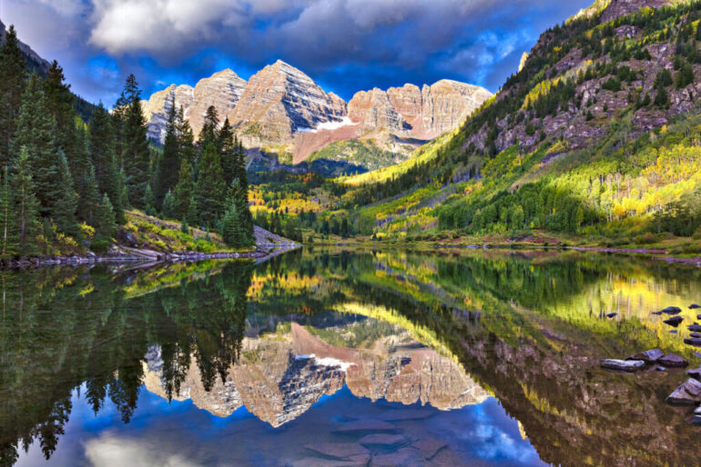 Colorado's Maroon Bells are some of the most photographed mountains in the state. 