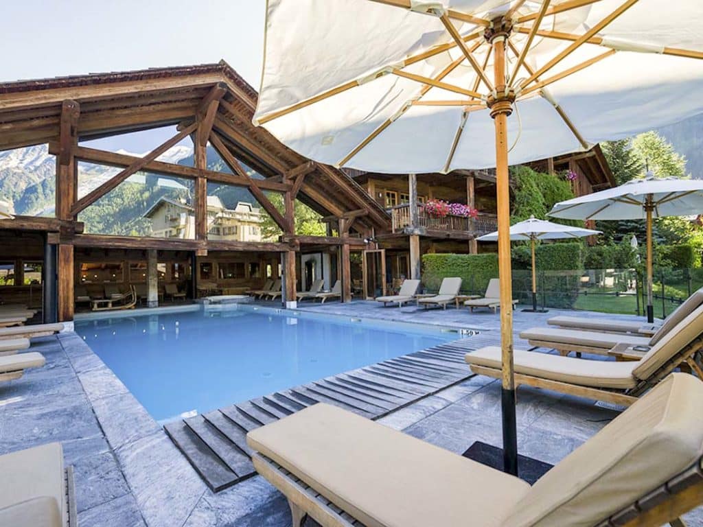 Hotel pool Hameau Albert 1er Chamonix