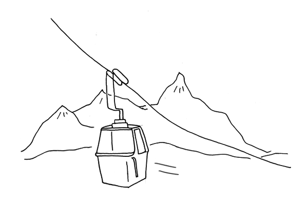 Cable Car Illustration